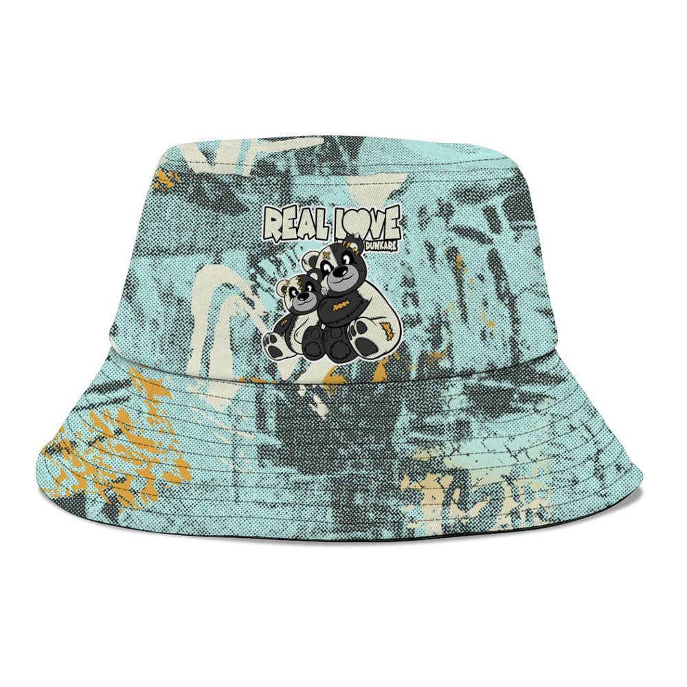 Bucket Hat To Match Pure Platinum 4s - Sincere Fondness Bear Graphic