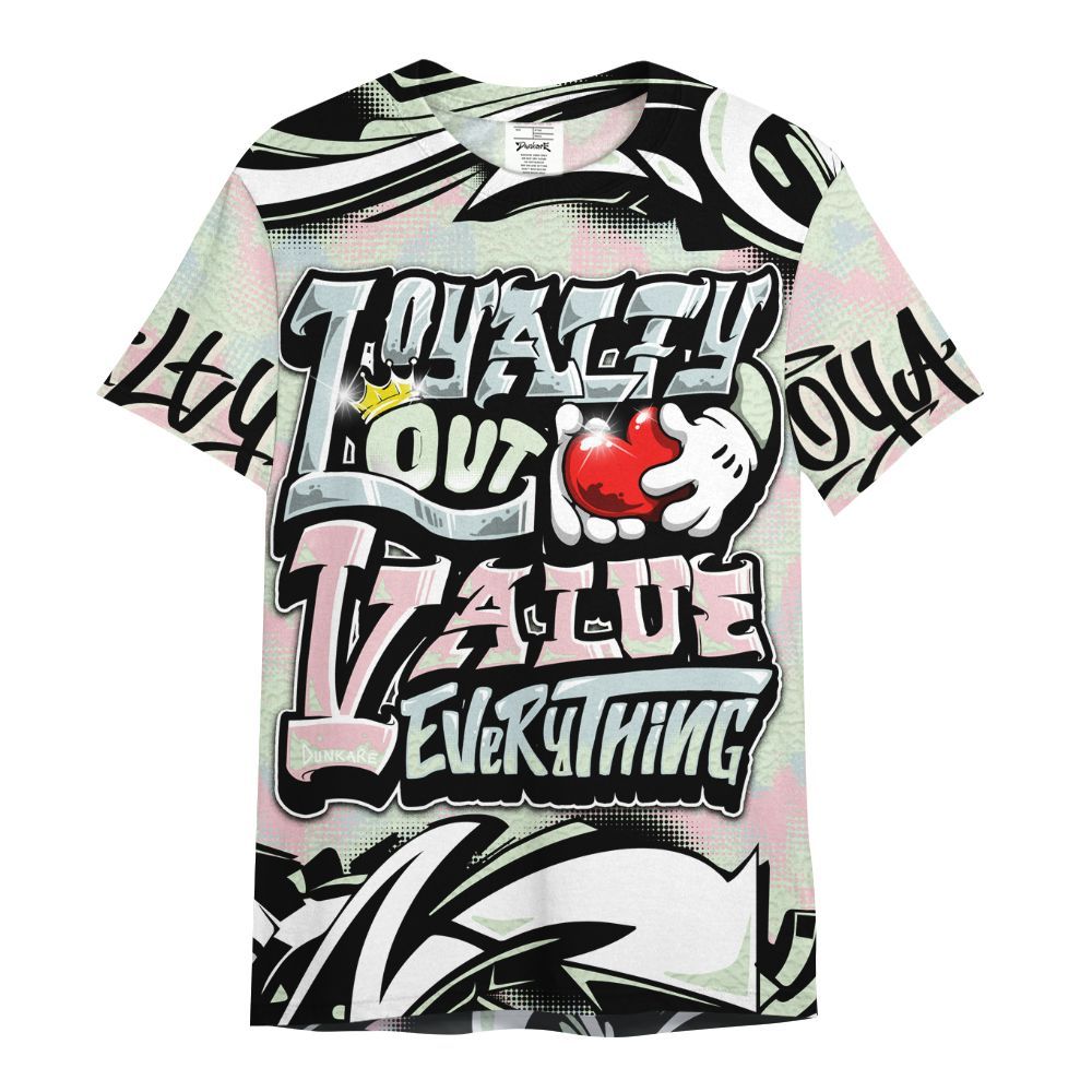 Shirt To Match Spring Is In The Air 3s - Loyalty Out Value Graffiti All Over Print