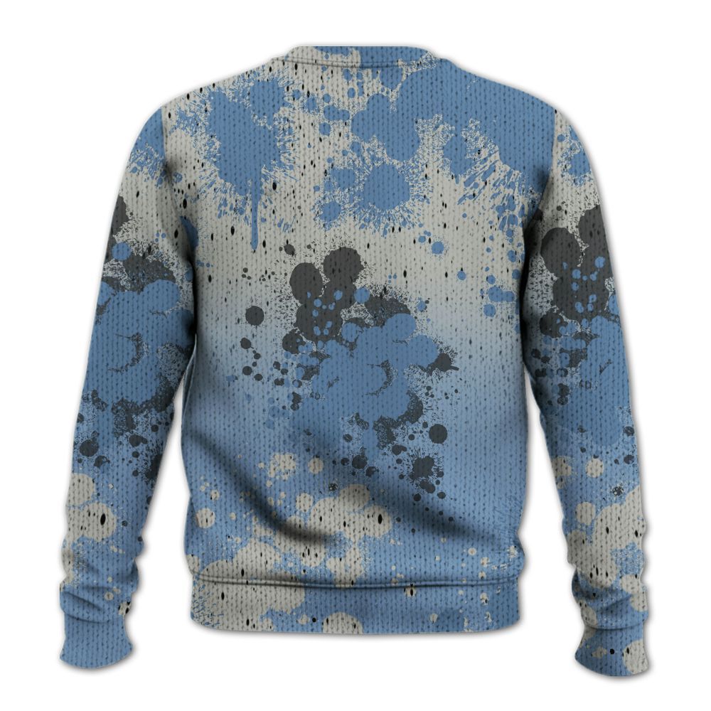 Knitted Sweater To Match University Blue 4s - Trust No One Scary