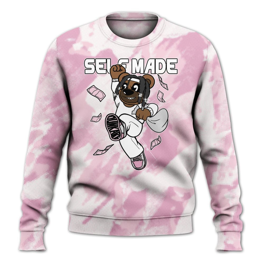 Sweatshirt To Match Orchid 4s - Autonomous Bear Abstract Halftone All Over Print