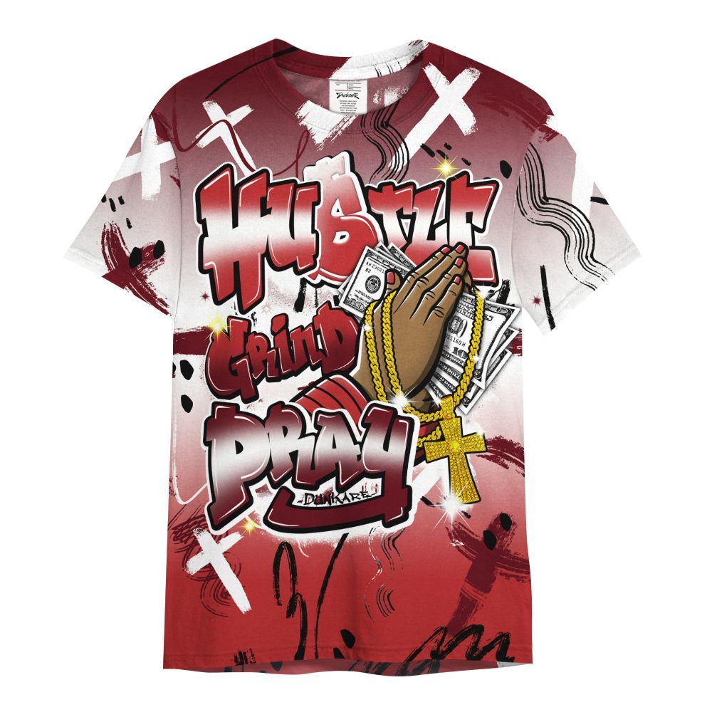 Shirt To Match Kobe 9 Elite Christmas - Money Hustle Grind Pray All Over Print