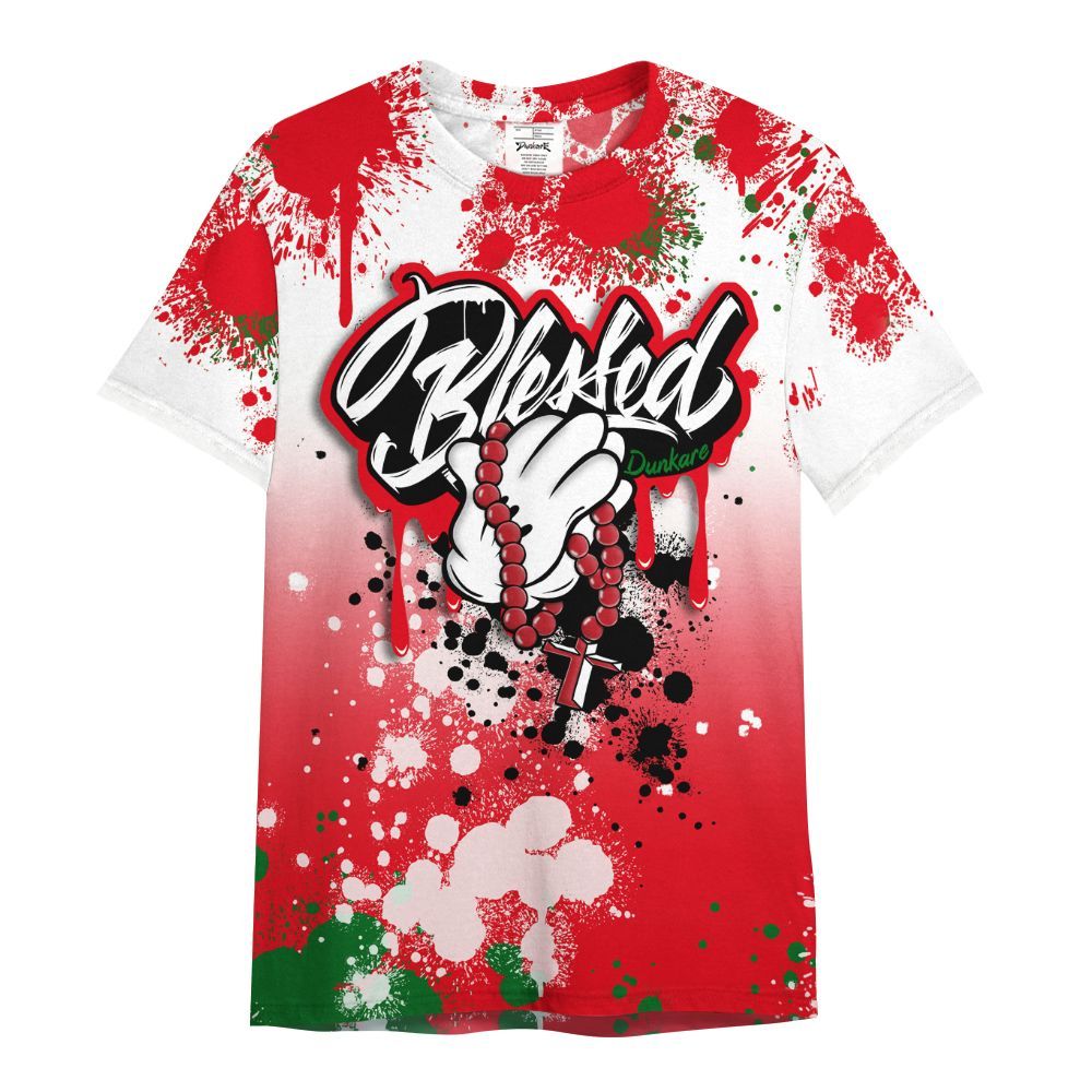 Shirt To Match Chicago 13s - God Blessed Ink Drip All Over Print