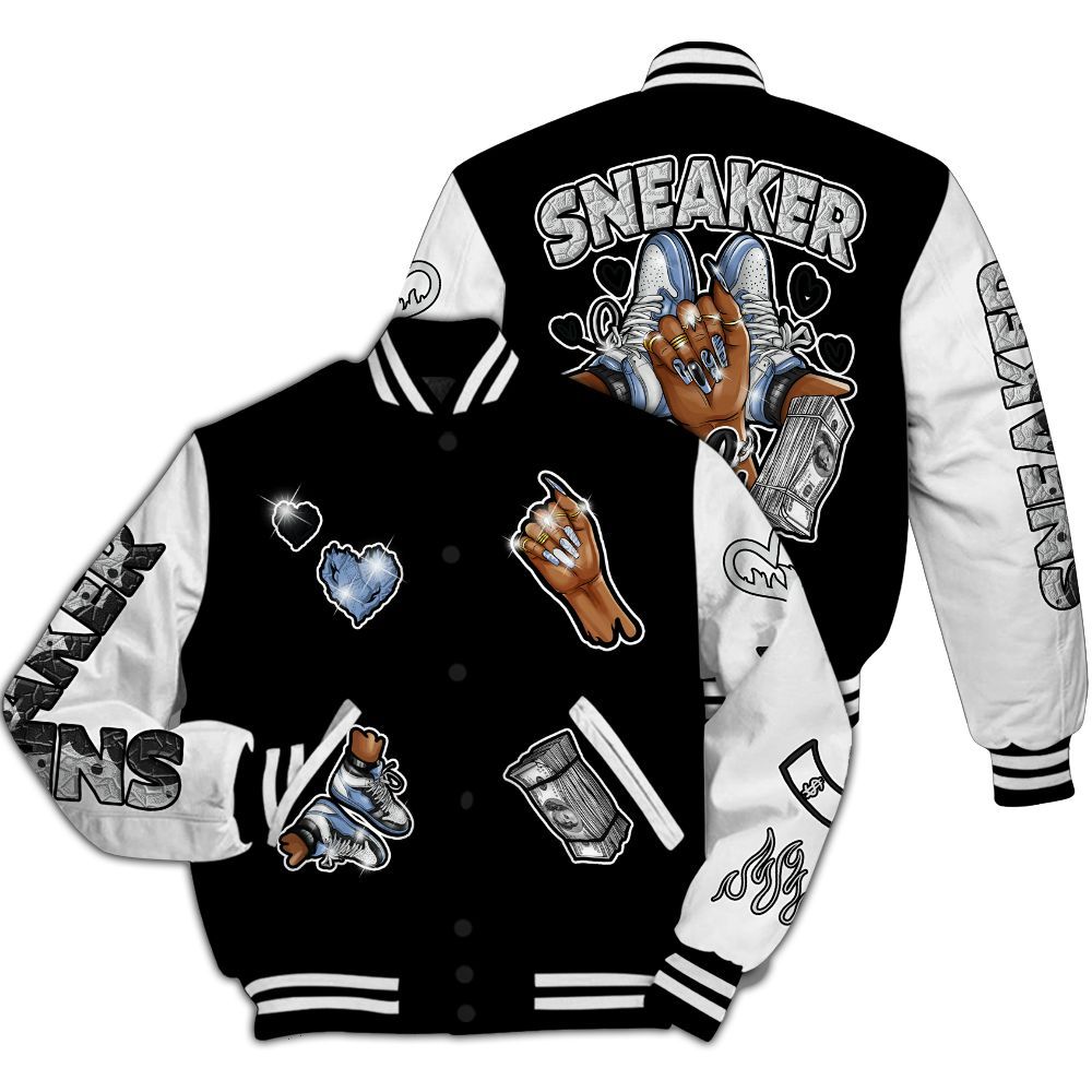 Varsity Jacket To Match Mid Space Jam 1s - Sneakerz Girlz All Over Print