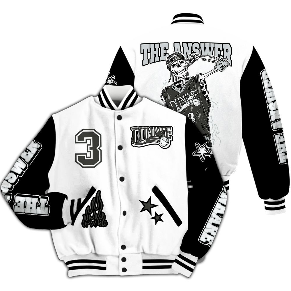 Varsity Jacket To Match Kobe 9 Elite Protro Halo - Allen Answer Skeleton All Over Print