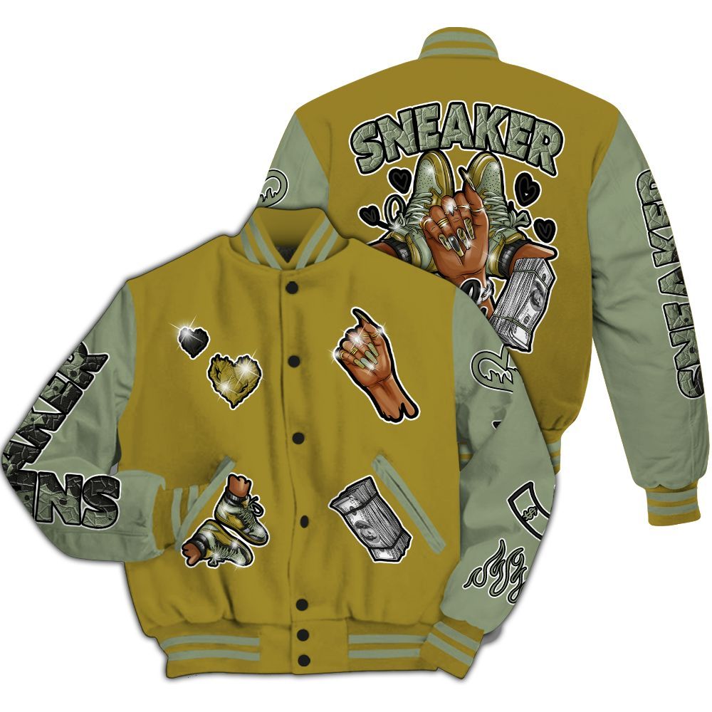 Varsity Jacket To Match Air Flightposite Metallic Gold - Sneakerz Girlz All Over Print