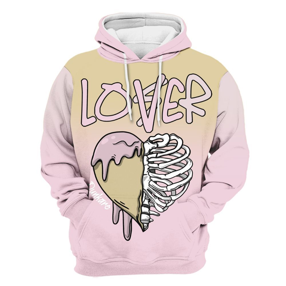 Hoodie To Match Denim Iced Carmine 4s - Loser Lover Dripping All Over Print