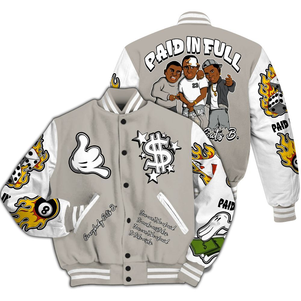 Varsity Jacket To Match Dunk Low Appears Oreo - Everybody Paid In Full Graphic All Over Print