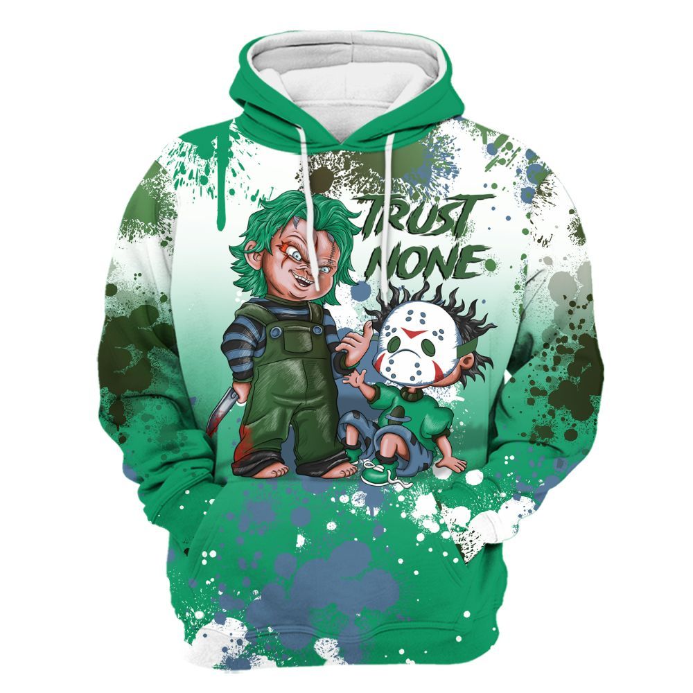 Hoodie To Match Foamposite Pro Pine Green 2025 - Trust No One Scary All Over Print