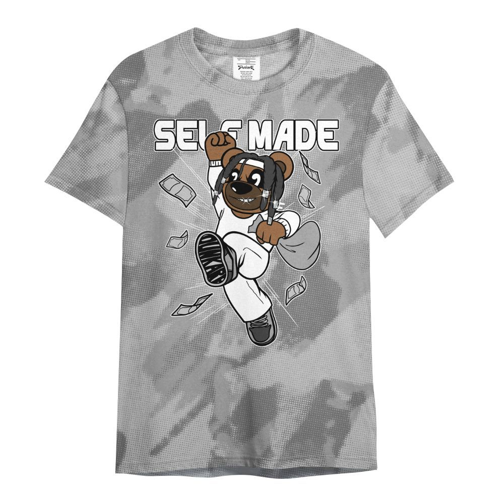 Shirt To Match Black Wolf Grey 12s - Autonomous Bear Abstract Halftone All Over Print