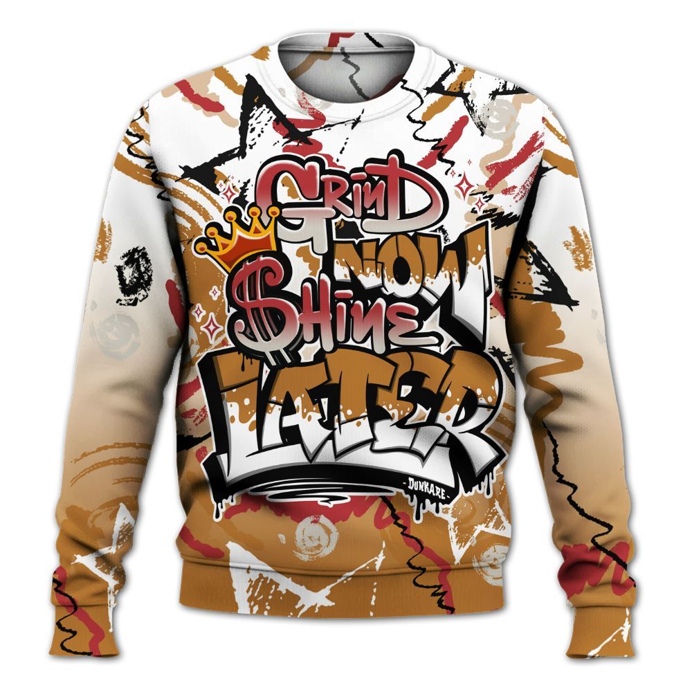 Sweatshirt To Match Air Max Plus Sunset Swarovski - Grind Shine Later Drip All Over Print