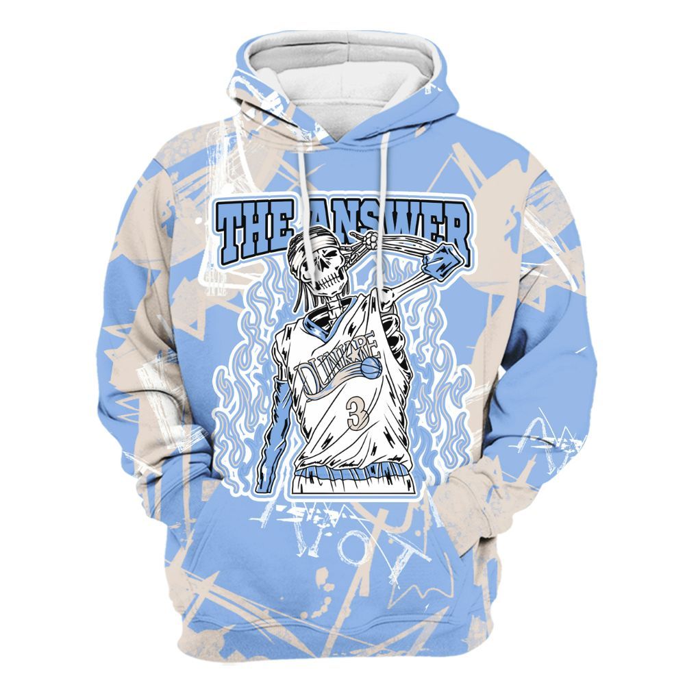 Hoodie To Match Air Max 1 Royal Pulse - Allen Answer Skeleton Messyz All Over Print