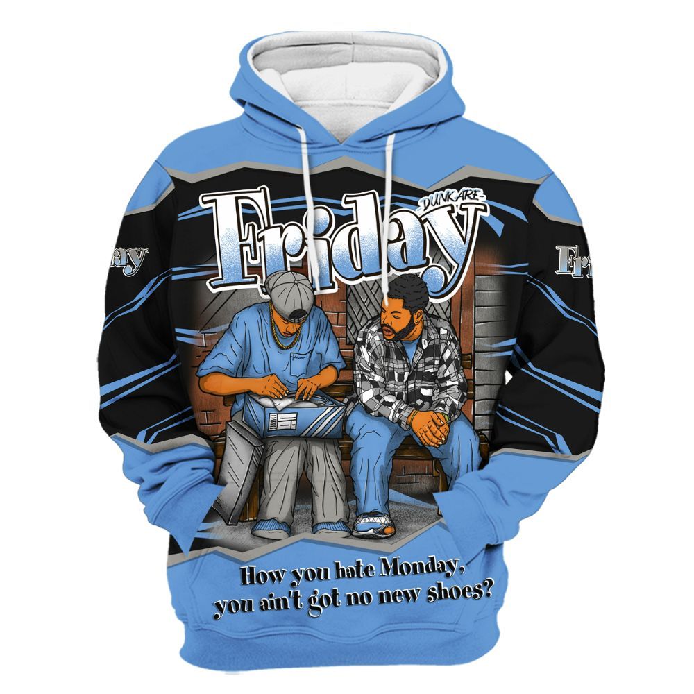 Hoodie To Match Black University Blue 5s - Friday Movie 90s TV All Over Print