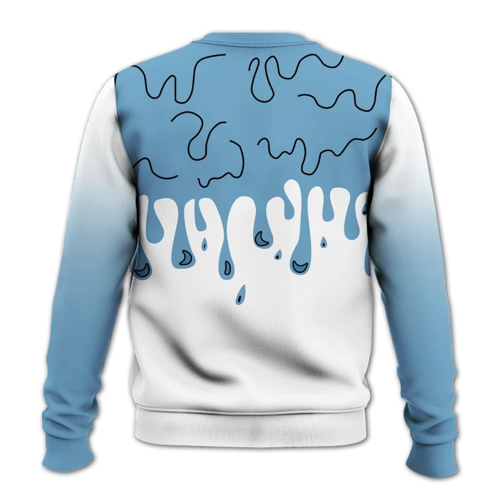 Sweatshirt To Match High OG UNC Reimagined 1s - Snake Trust No One Drip All Over Print