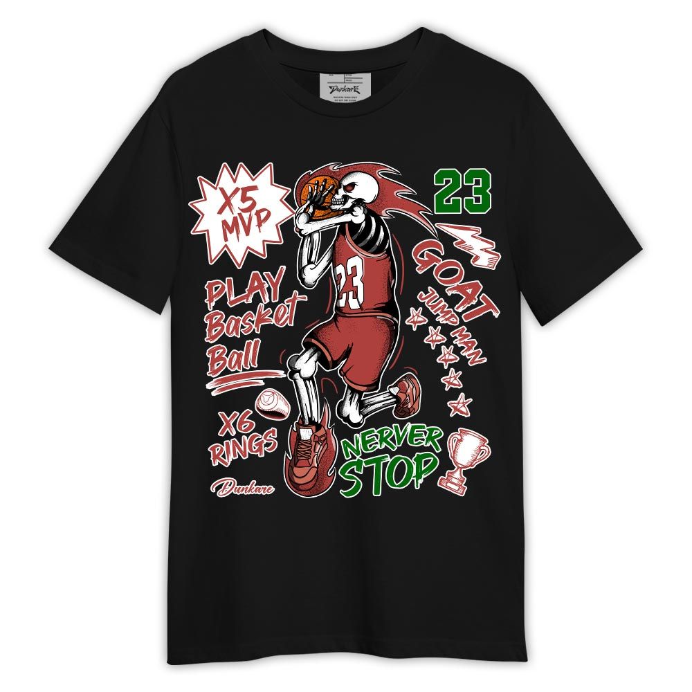 Shirt To Match Dune Red 13s - Never Stop G.O.A.T Shirt Outfit