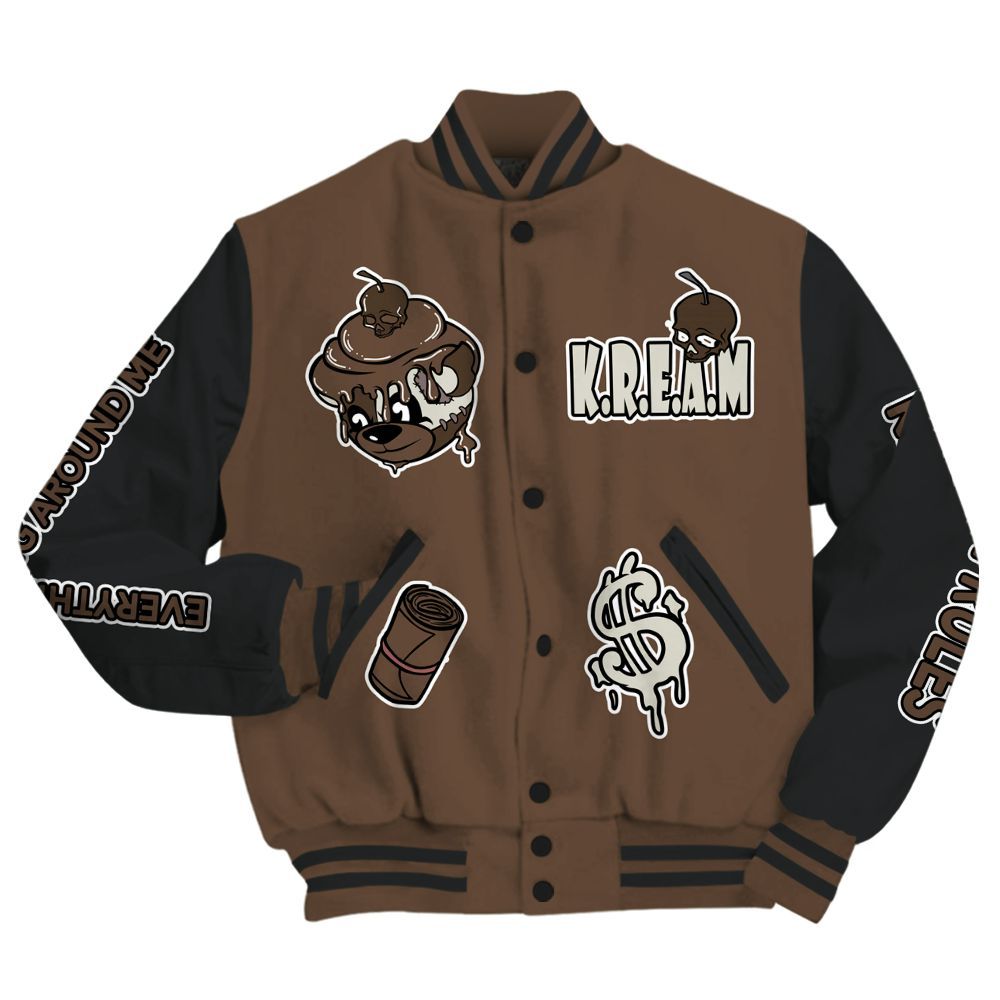 Varsity Jacket To Match Palomino 1s - Loot Bear All Over Print