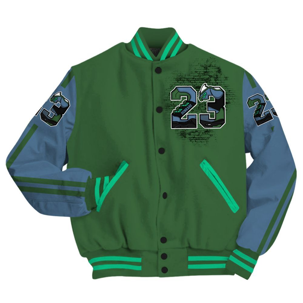 Varsity Jacket To Match Foamposite Pro Pine Green 2025 - Custom Name Number 23 5s All Over Print