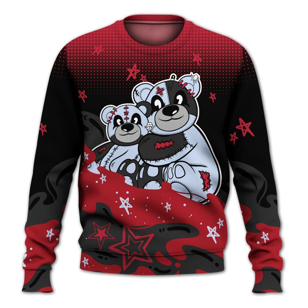 Sweatshirt To Match Toro Bravo 6s - Sincere Fondness Bear Stars All Over Print