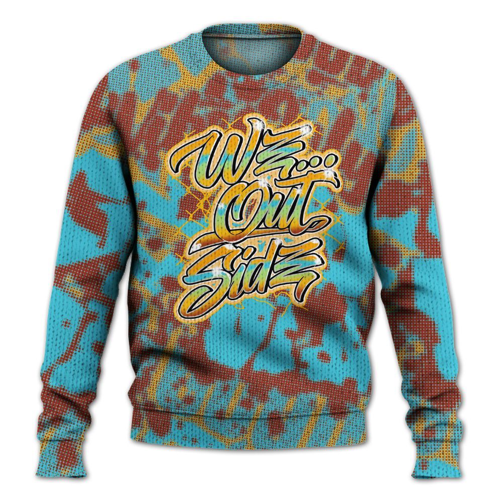 Knitted Sweater To Match SB Dunk Di'Orr Greenwood - We OutSider Graphic Street