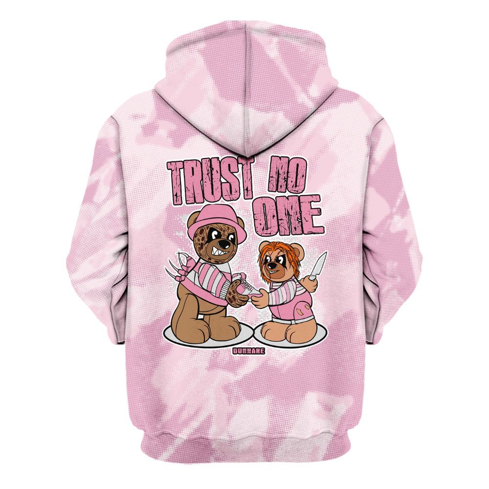 Hoodie To Match Orchid 4s - Trust No One Bear Abstract Halftone All Over Print