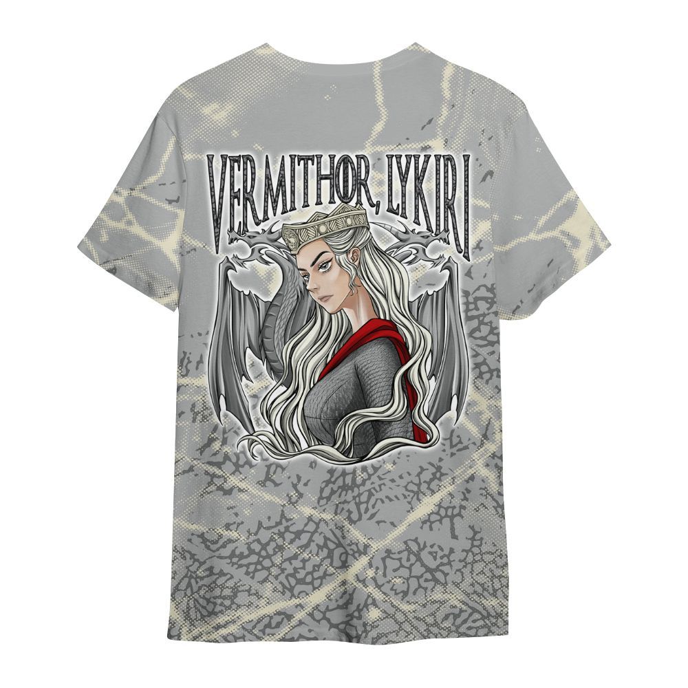 Shirt To Match Cement Grey 3s - Dragon's Mom! Profound All Over Print