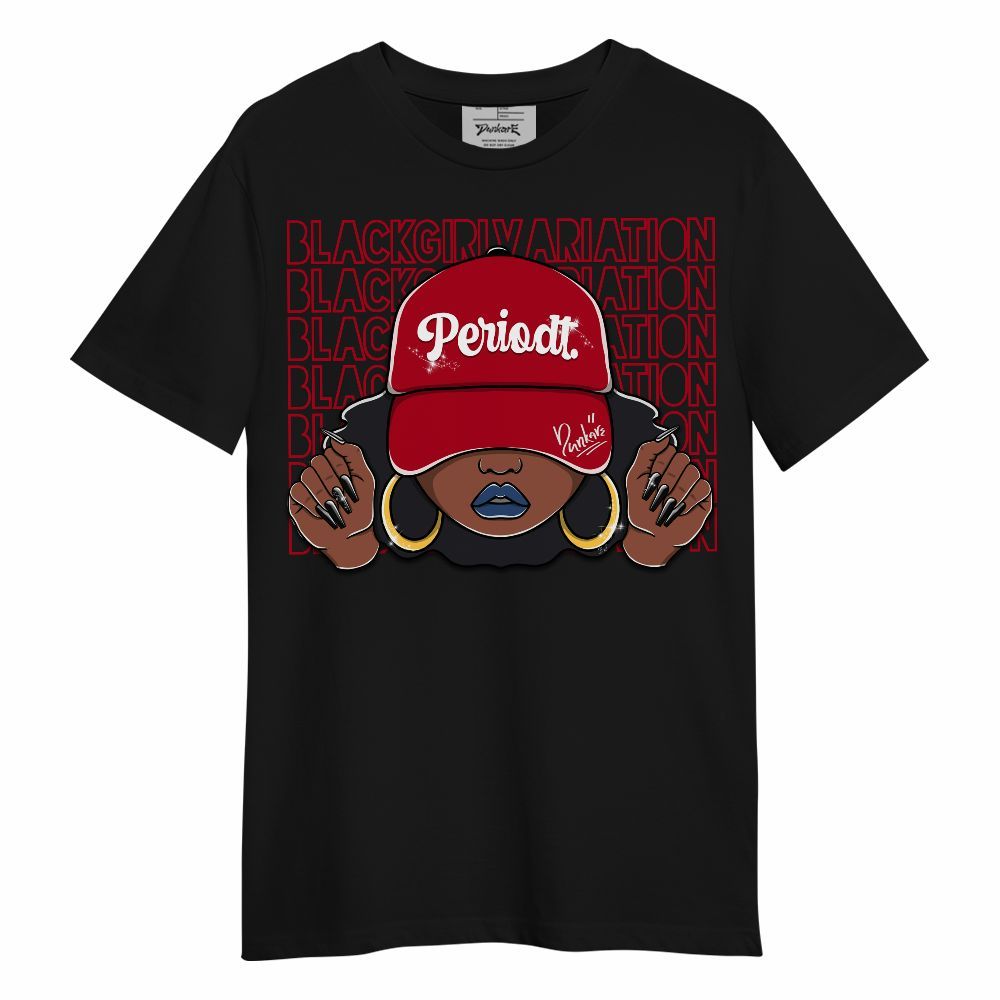 Shirt To Match Air Griffey Max Black Red Navy Blue 1s - Black Girl Variation Unisex Shirt