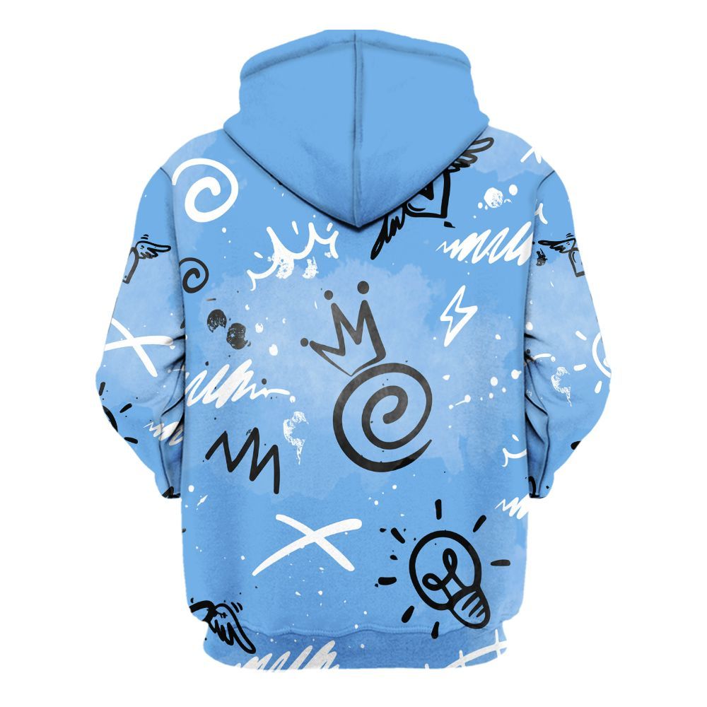 Hoodie To Match University Blue 6s - Drip Been Di2ferent All Over Print