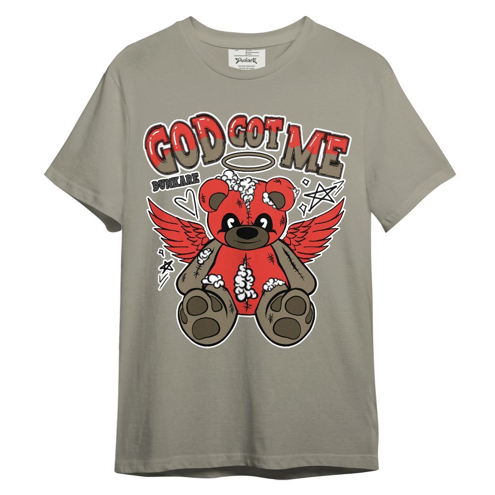 Shirt To Match Olive 9s - Gods Guides Me Bear Unisex Shirt