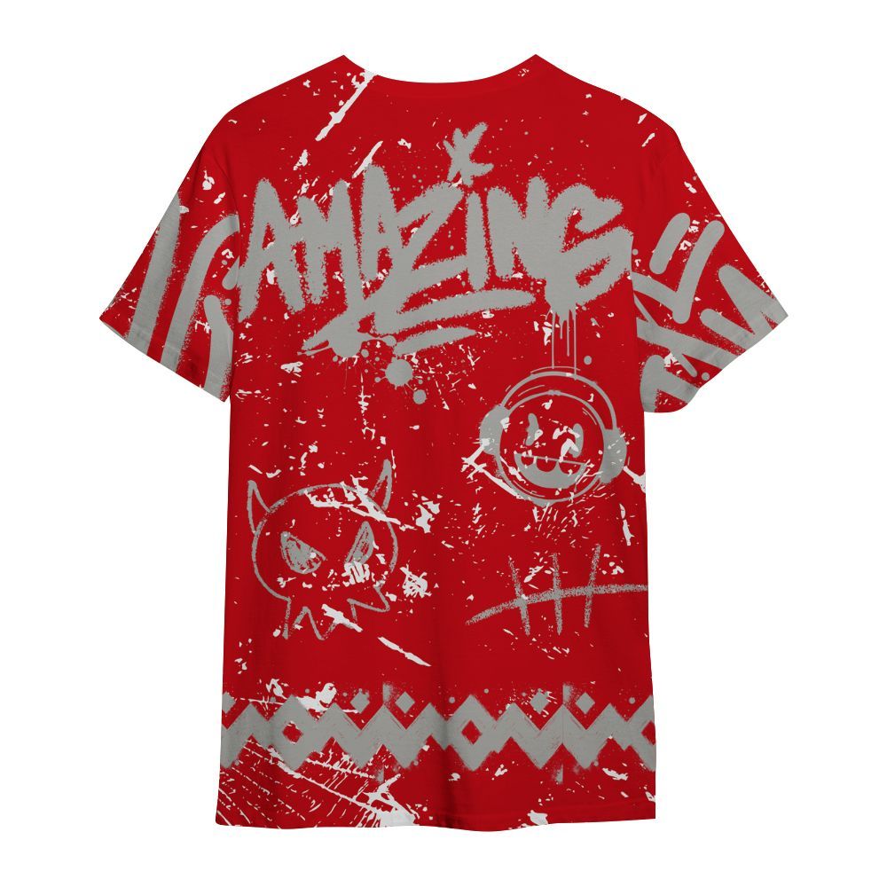 Shirt To Match Air Griffey Max Gray Reds 1s - Friday Sneaker Crayon All Over Print