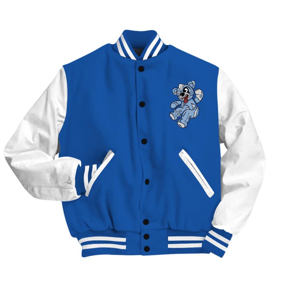 Varsity Jacket To Match Low Space Royal 11s Vasity Jacket - Havok Bear Vasity Jacket Unisex