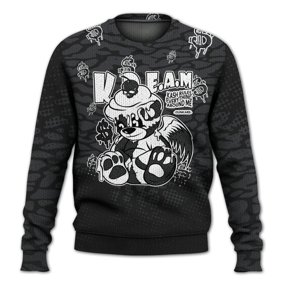 Knitted Sweater To Match Black Cat 3s - Loot Bear Unique Drip