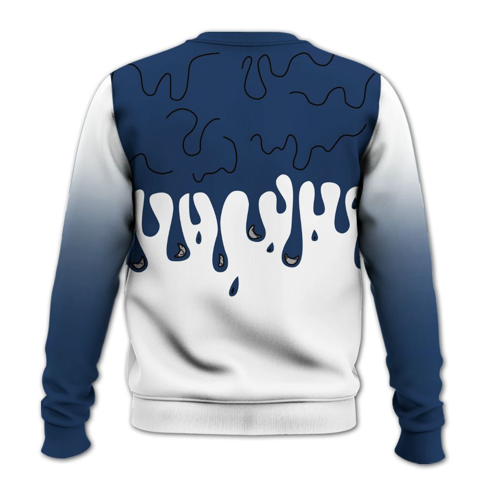 Sweatshirt To Match SP Sport Royal 3s - Snake Trust No One Drip All Over Print