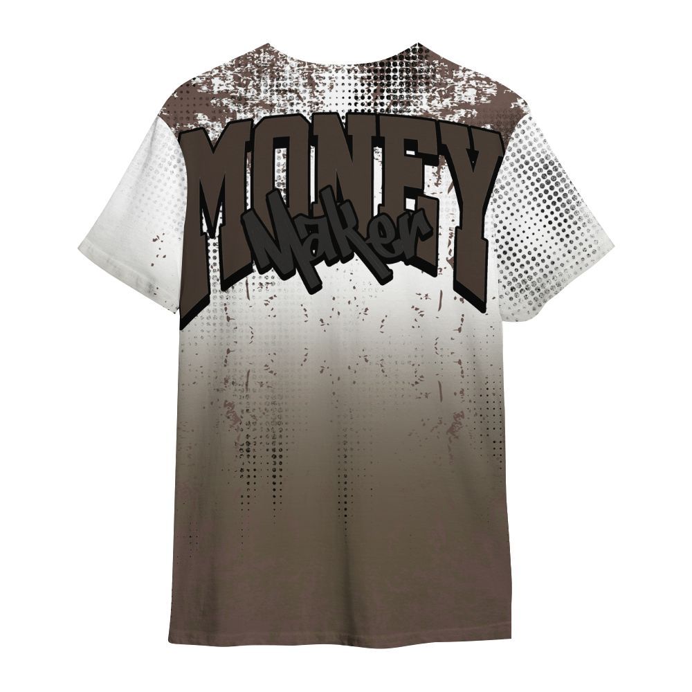 Shirt To Match AMM Dark Mocha 4s - Move In Silence Money Street Retro All Over Print