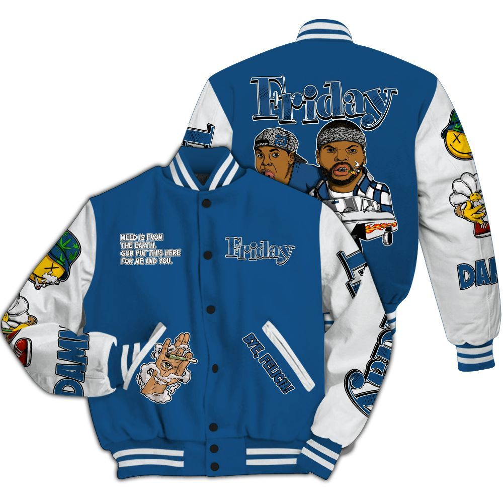 Varsity Jacket To Match Wizards 3s - Friday Sneaker Stress Style All Over Print