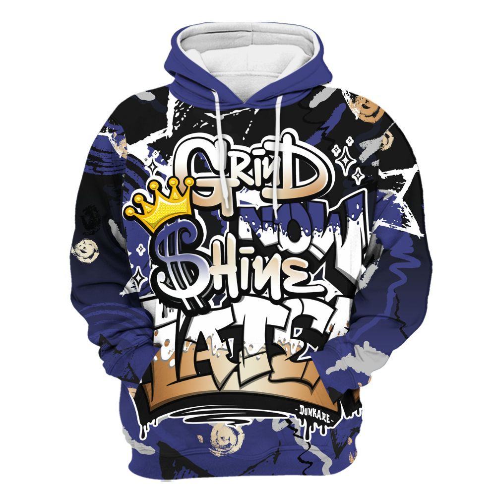 Hoodie To Match JM Pro Black Concord - Grind Shine Later Drip All Over Print