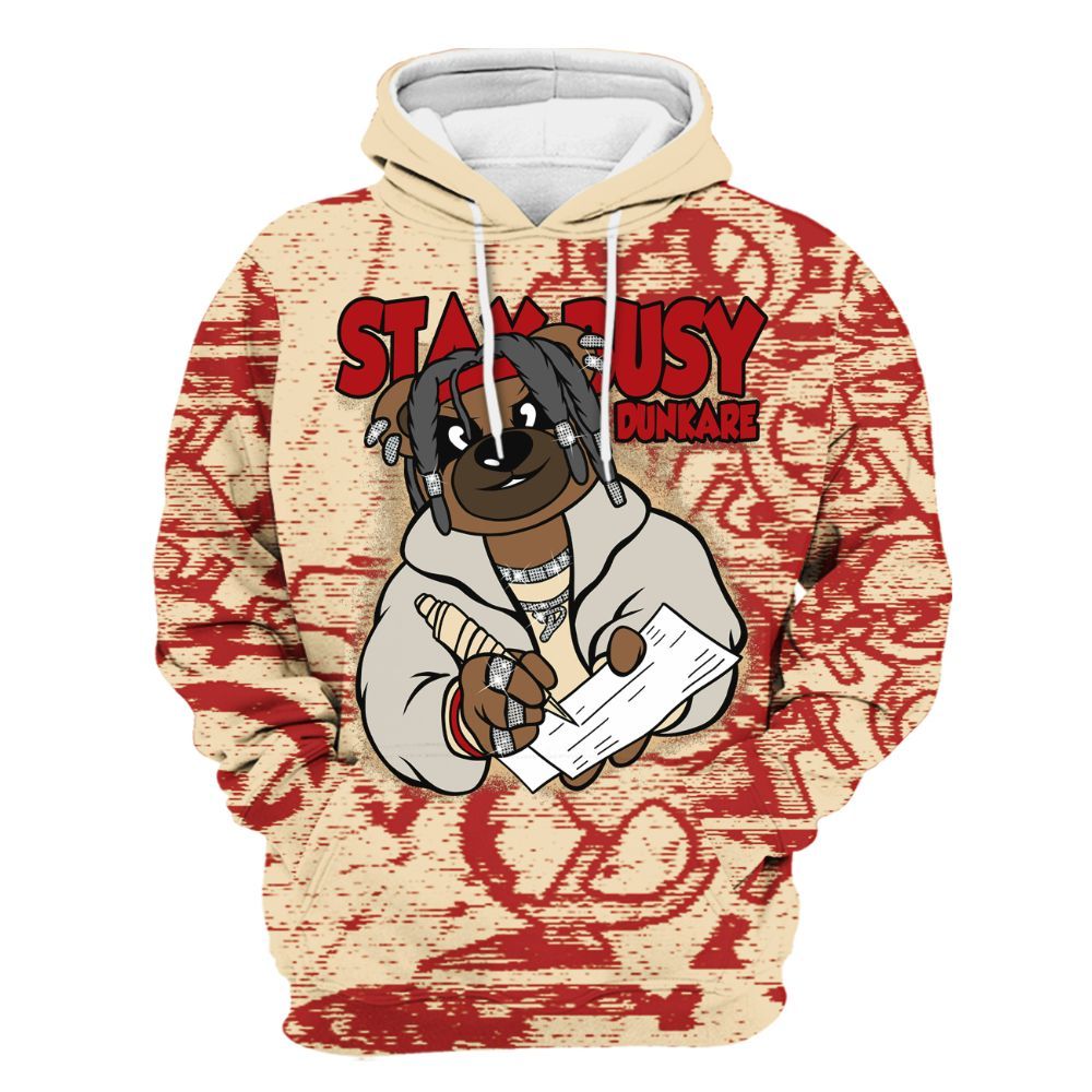 Hoodie To Match Dunk Low Strawberry Waffle - Maintain Activity Bear Avant-Garde All Over Print
