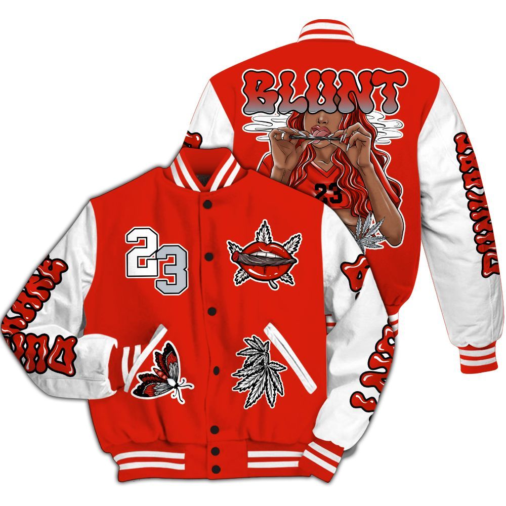 Varsity Jacket To Match Retro Cherry 11s - Bluntz Unique All Over Print