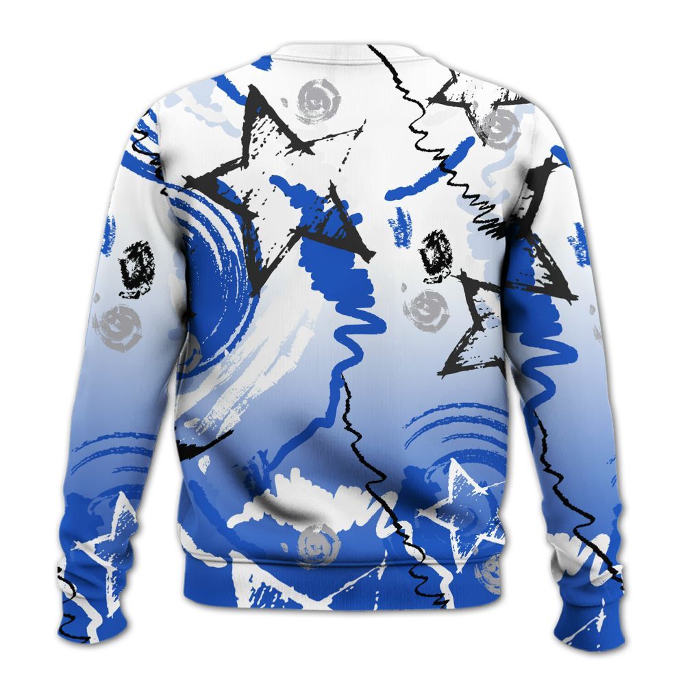 Sweatshirt To Match Retro Stealth 5s - Grind Shine Later Drip All Over Print