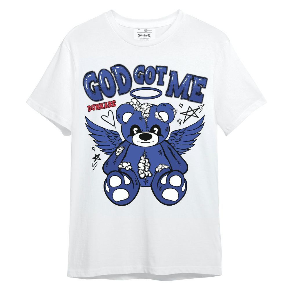 Shirt To Match Air Griffey Max USA Red White Blue 1s - Gods Guides Me Bear Unisex Shirt
