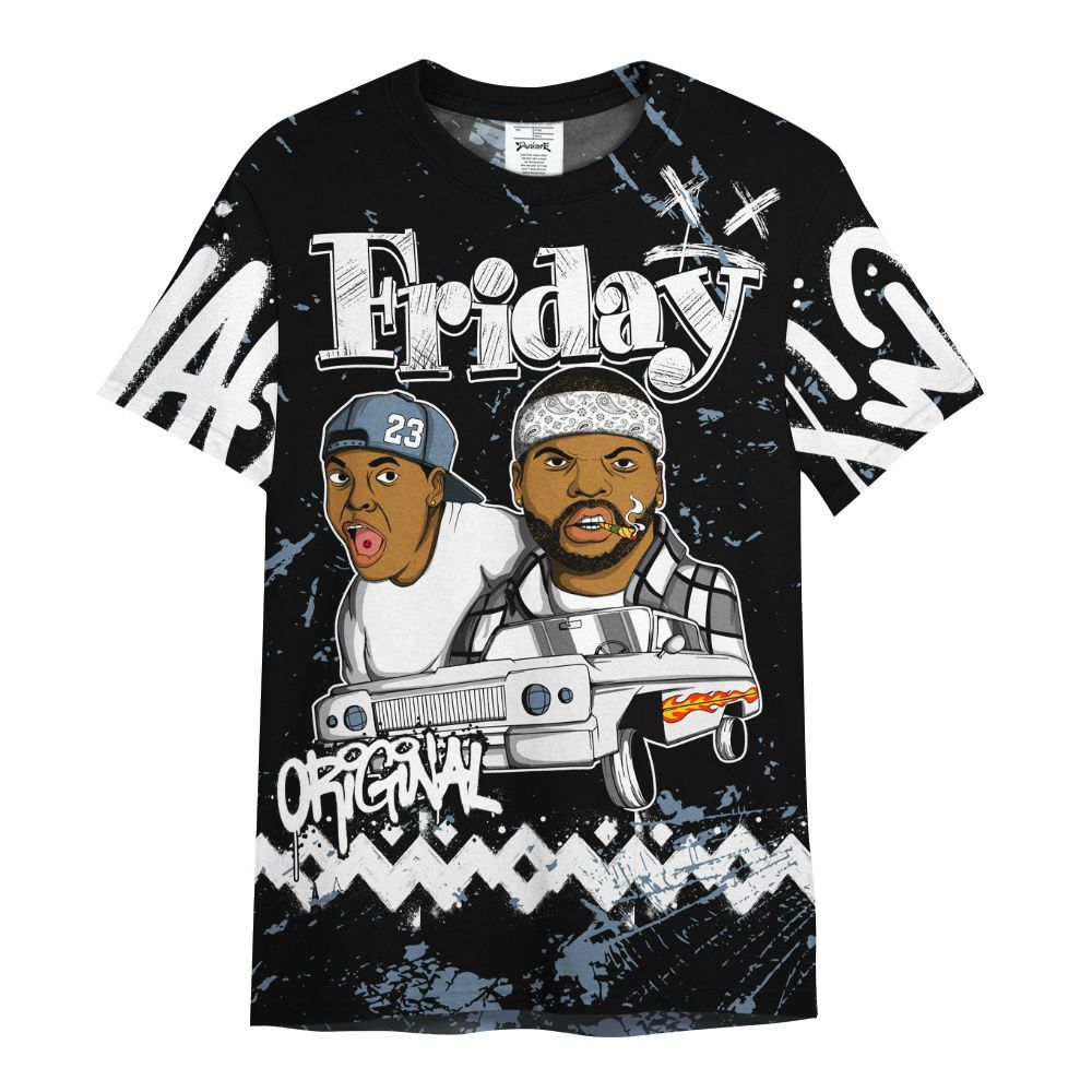 Shirt To Match Black Chrome 6s - Friday Sneaker Crayon All Over Print