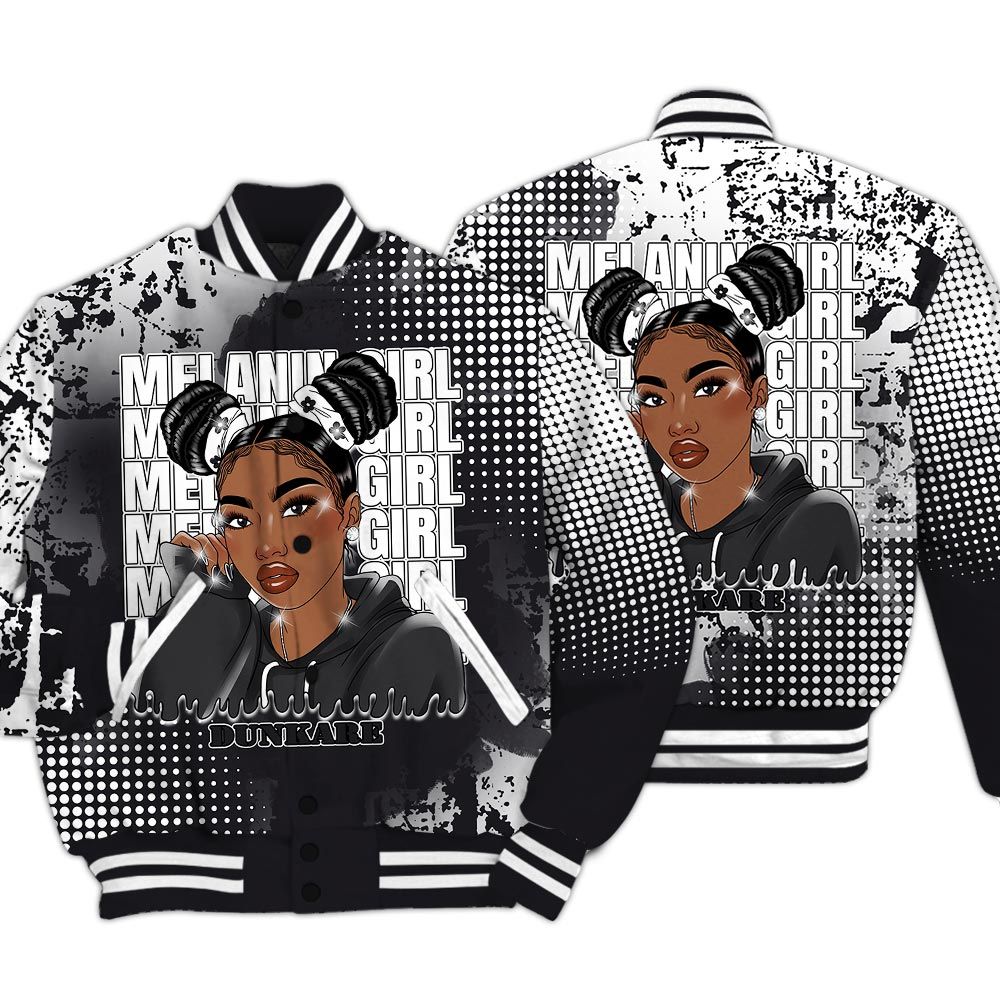 Varsity Jacket To Match White Thunder 4s - Melaninn Unique Glitch Dot Varsity Jacket Unisex
