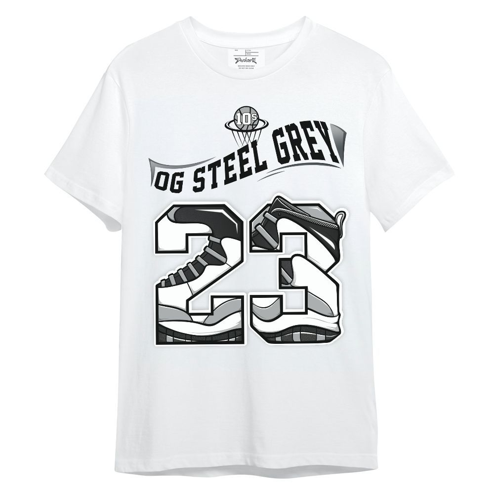 Shirt To Match OG Steel Grey 10s - Number 23 Style 10s Graphic