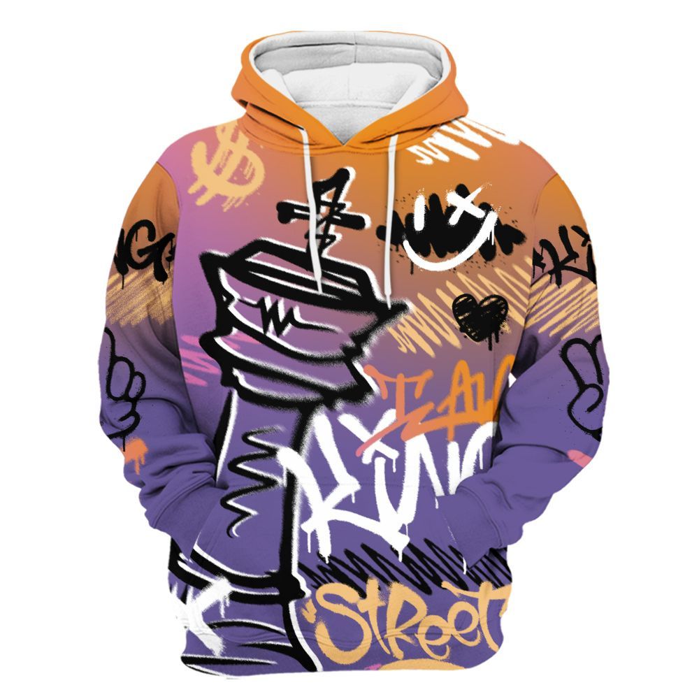 Hoodie To Match Book Sunset 1s - Street King Chess Streetwear All Over Print