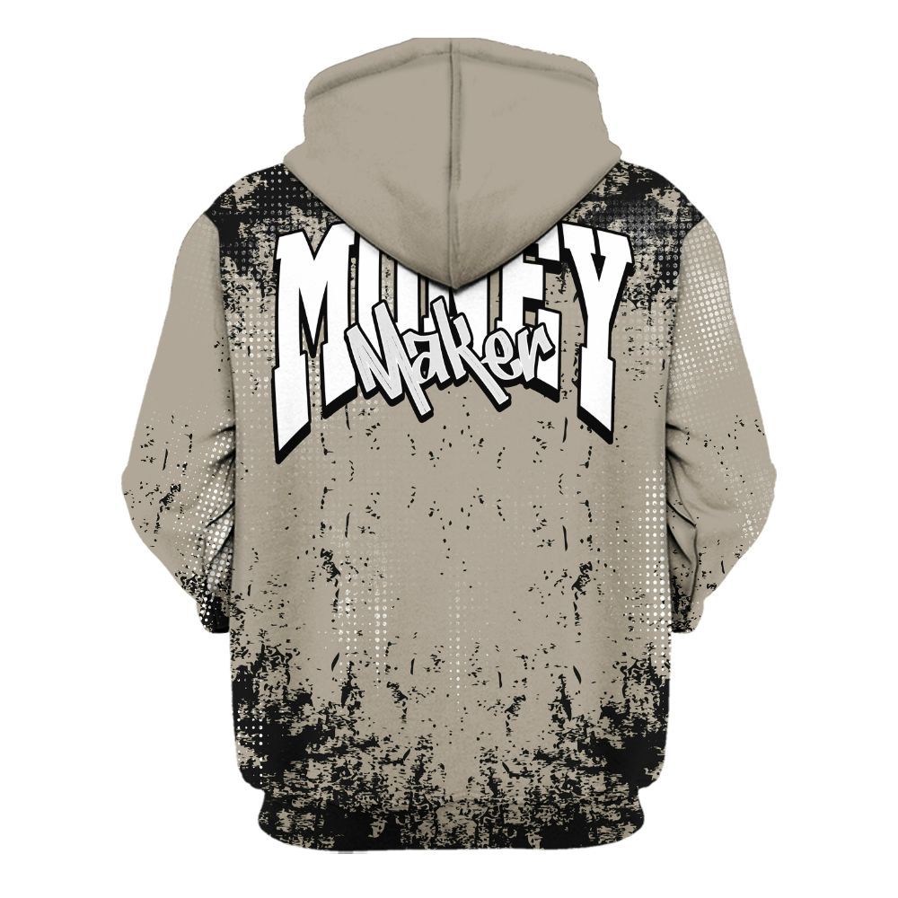 Hoodie To Match High OG Khaki 1s - Move In Silence Money Street Retro All Over Print