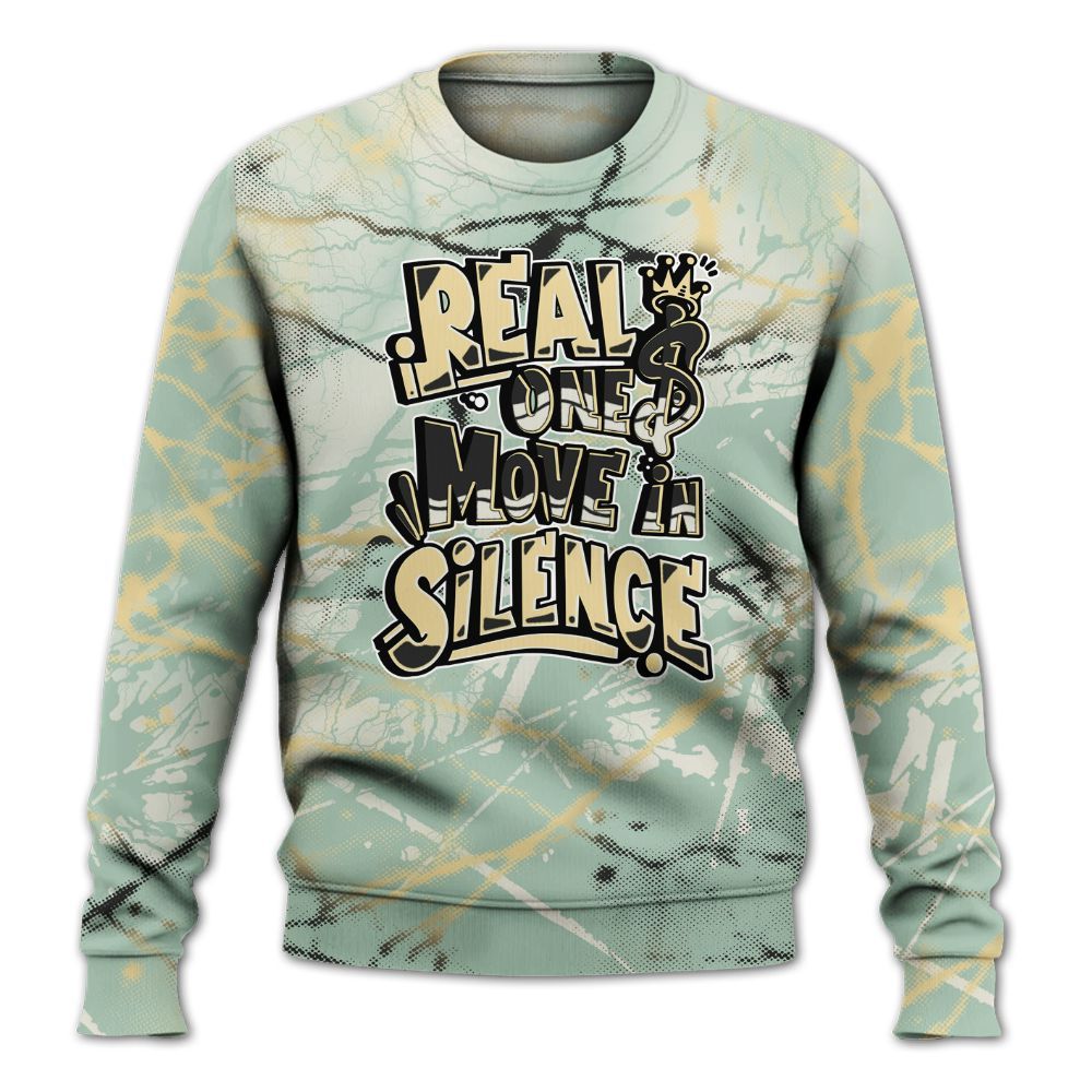 Sweatshirt To Match Joins Year Of The Snake 5s - Ones Move In Silence Graphic All Over Print