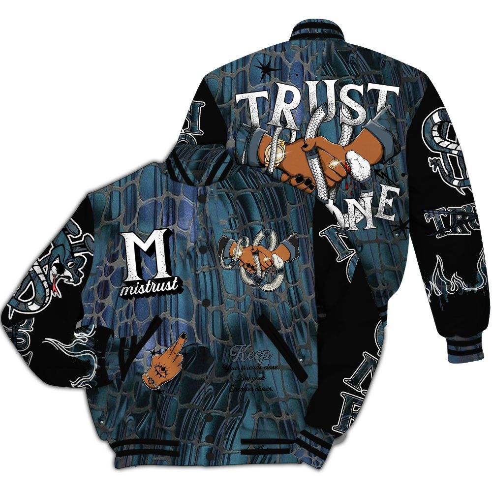 Varsity Jacket To Match Air Foamposite Kazuya Mishima - Trust No One Snake-Bite Street Style All Over Print