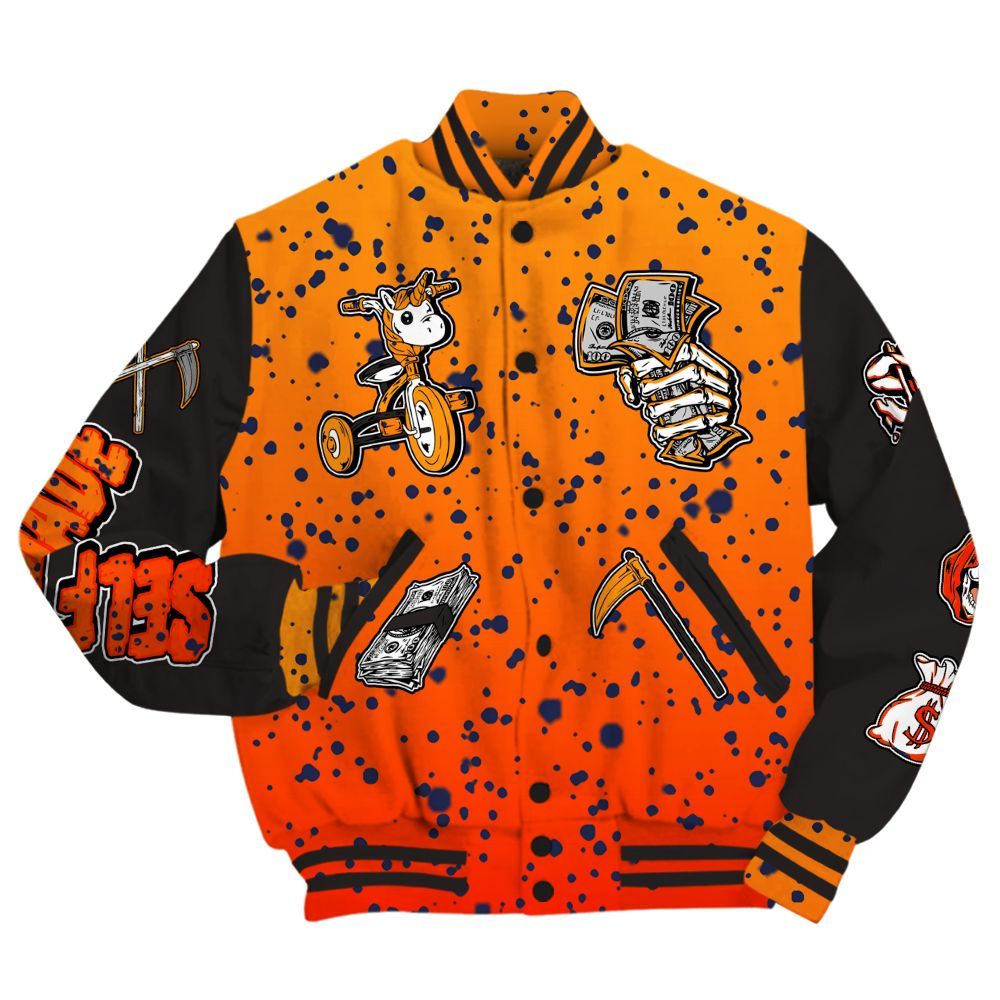 Varsity Jacket To Match Air Max DN Safari Olympic - Self Make Skeleton All Over Print