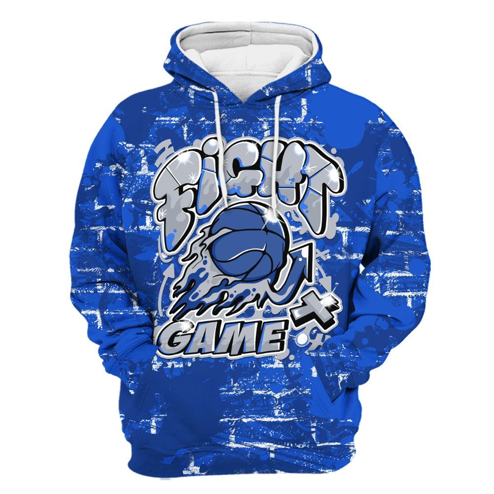 Hoodie To Match Air Foamposite One Royal - Fighter Games Graphic Street Art All Over Print