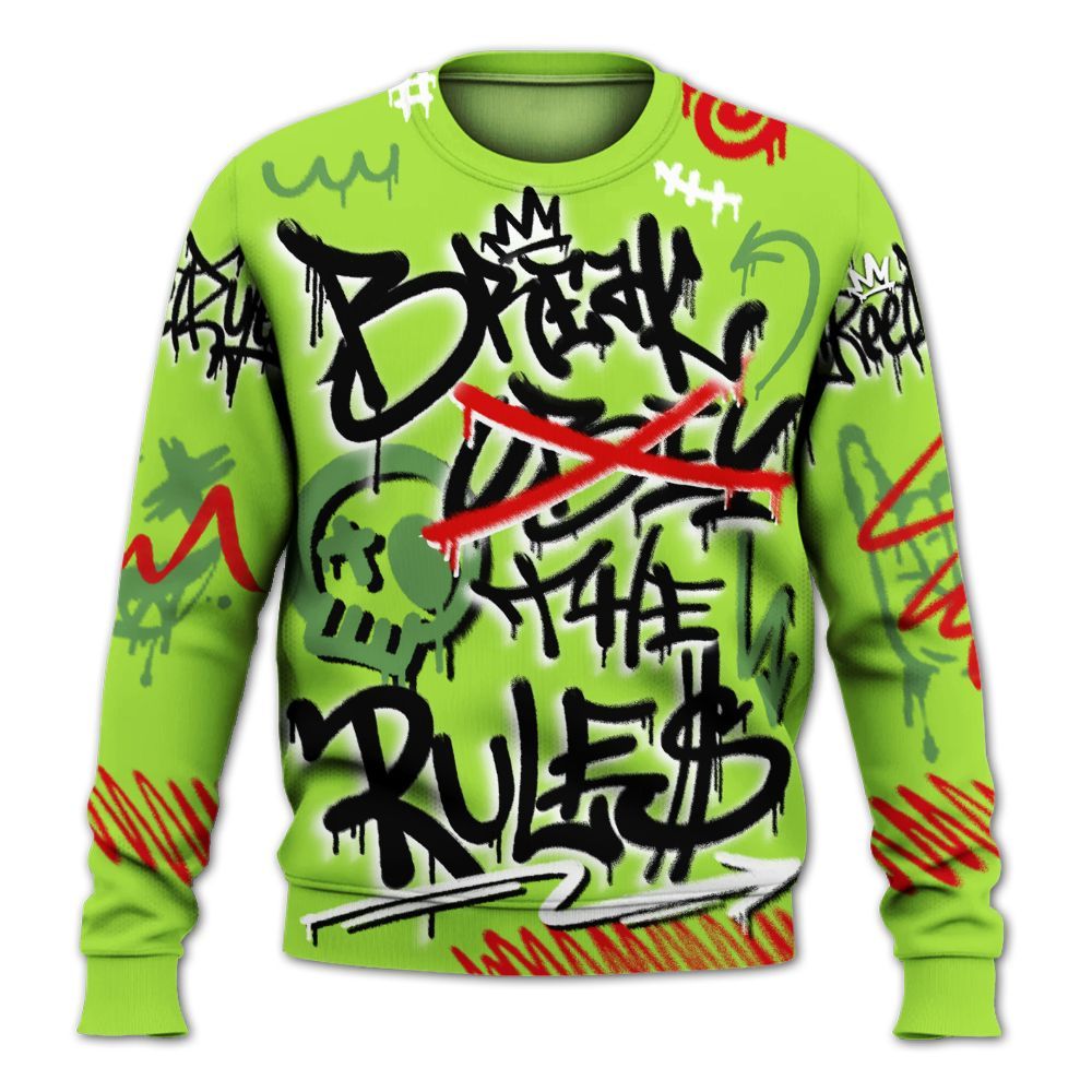 Sweatshirt To Match Kobe 6 SE Grinch - Break Rules Streetwear All Over Print
