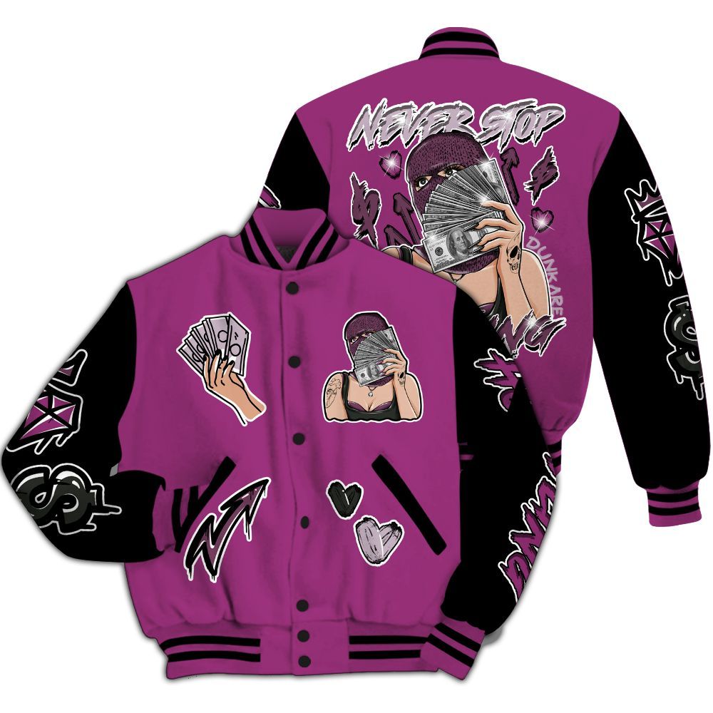 Varsity Jacket To Match Air Max Sunder Gore Tex Bold Berry - Hustling Unique All Over Print