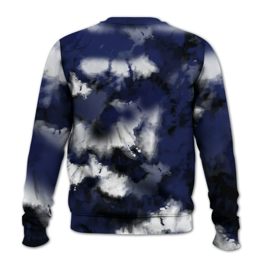 Sweatshirt To Match Midnight Navy 11s - SNEAKER Girl Money Drip Tie Dye All Over Print